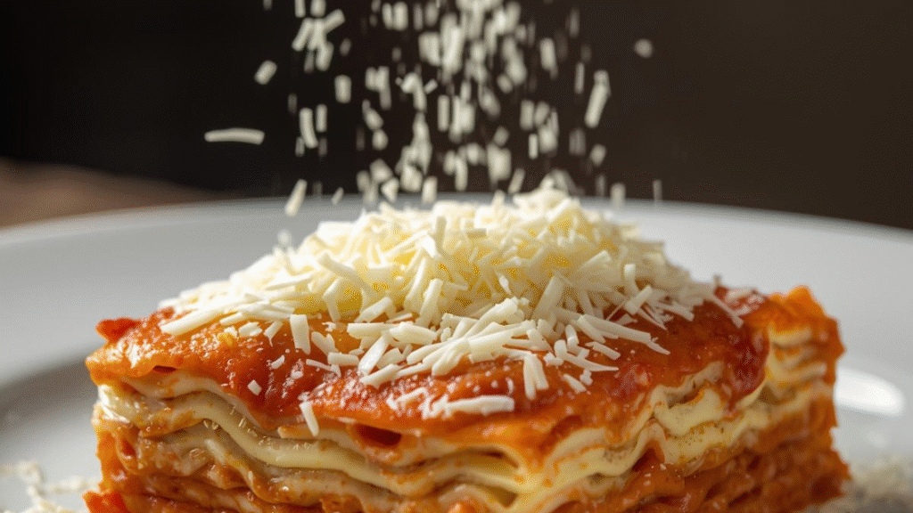 more cheese on lasagna